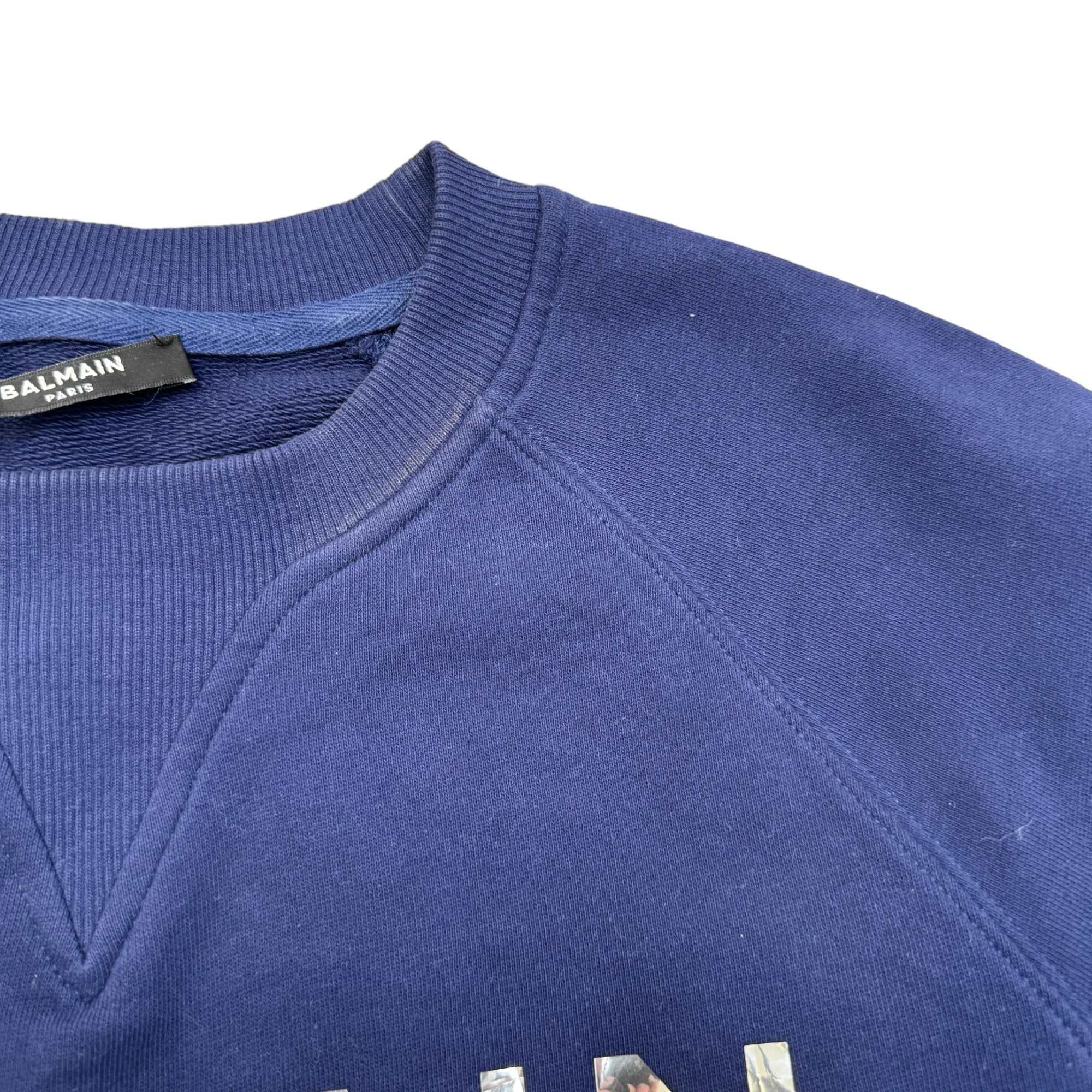 Men's Chrome Logo Sweatshirt Navy Size S