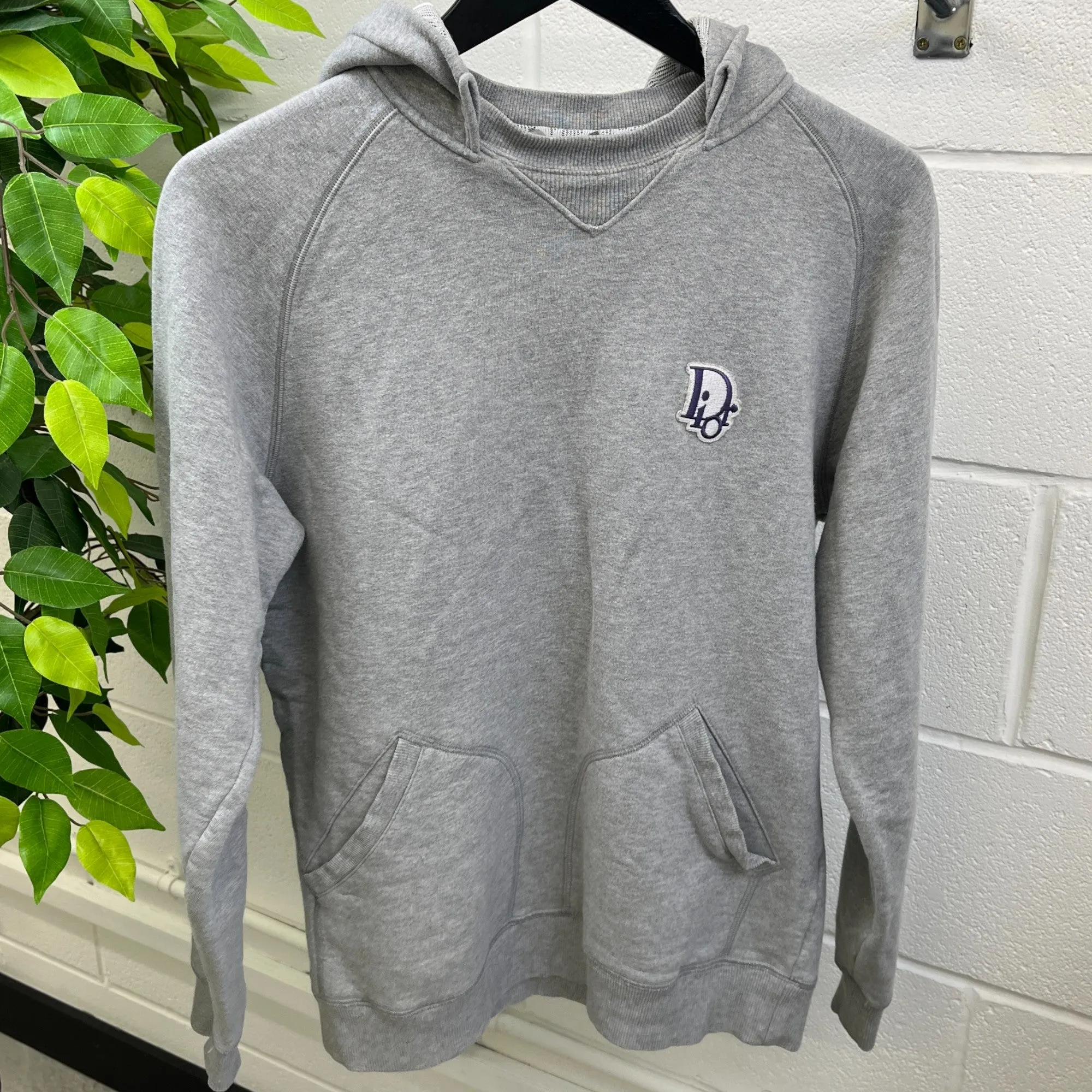 Men's Embroidered Logo Jumper Grey Size M