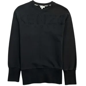 Men's Embroidered Logo Sweatshirt Black Size S