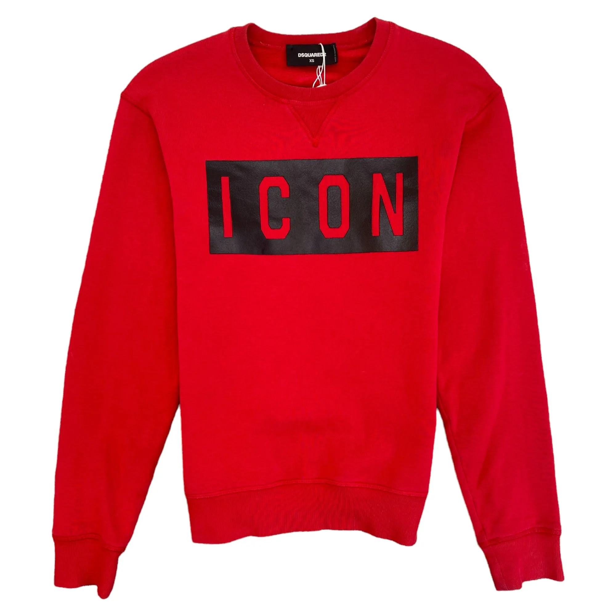 Men's Icon Logo Sweatshirt Red Size XS