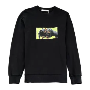 Men's Rotweiler Sweatshirt Black Size S