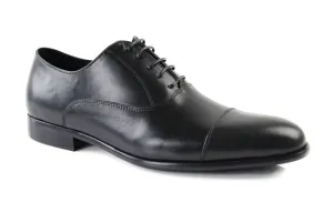 Mens Zasel Danny Black Leather Lace Up Shoes