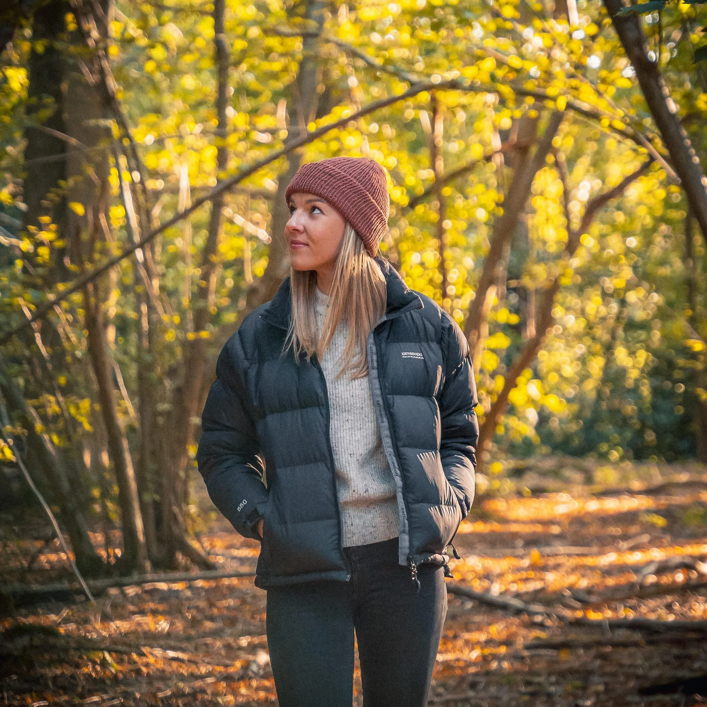 Merino Wool Beanie Hat - Cedar Red