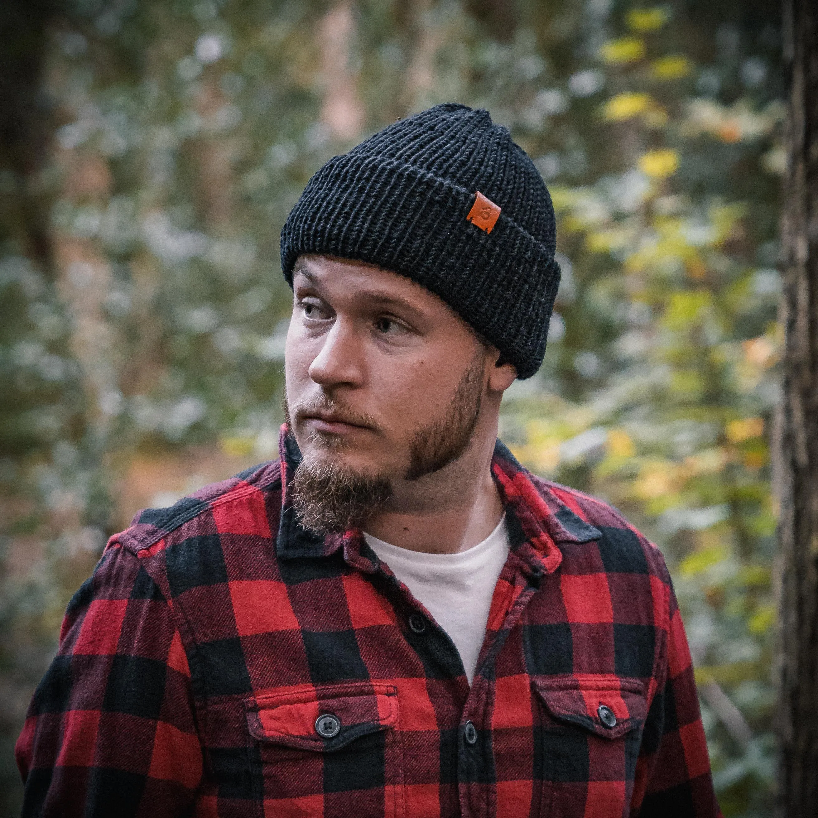 Merino Wool Beanie Hat - Cedar Red