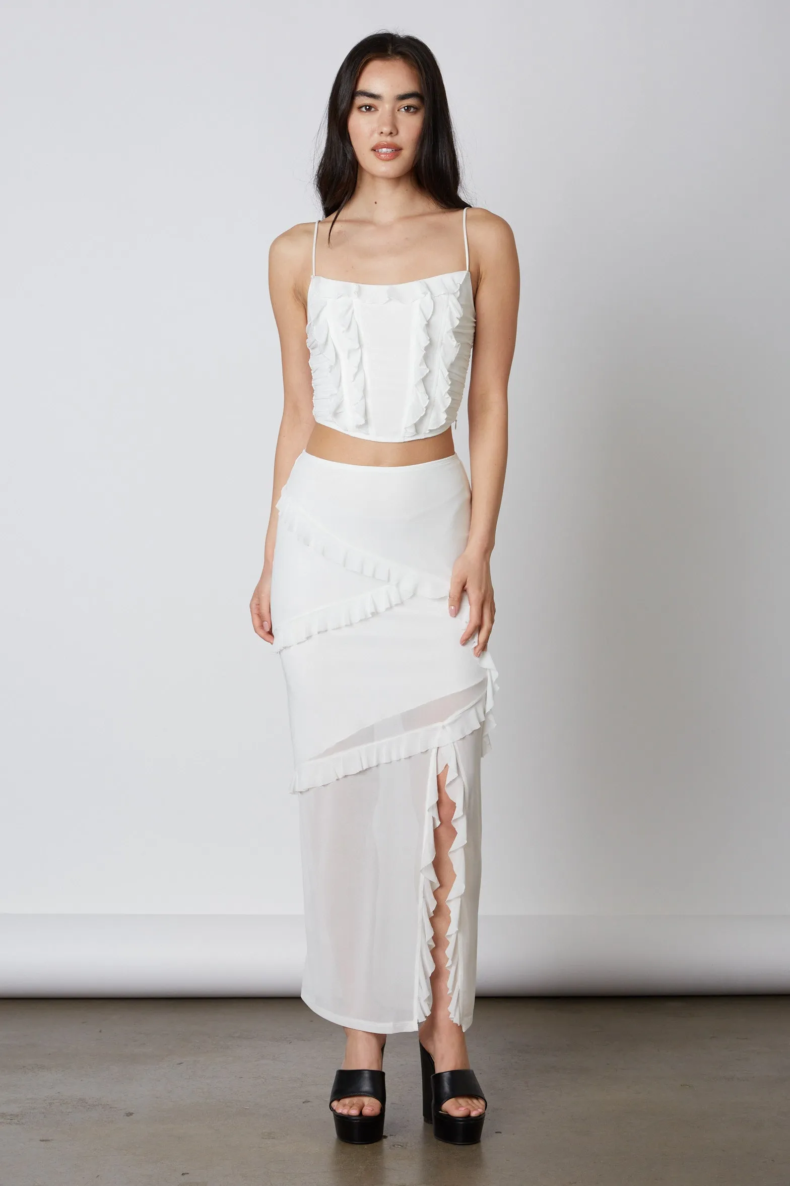 Mesh Maxi Skirt