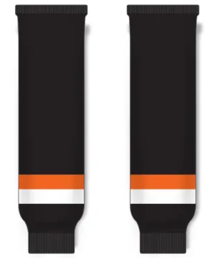 Modelline Medicine Hat Tigers Away Black Knit Ice Hockey Socks