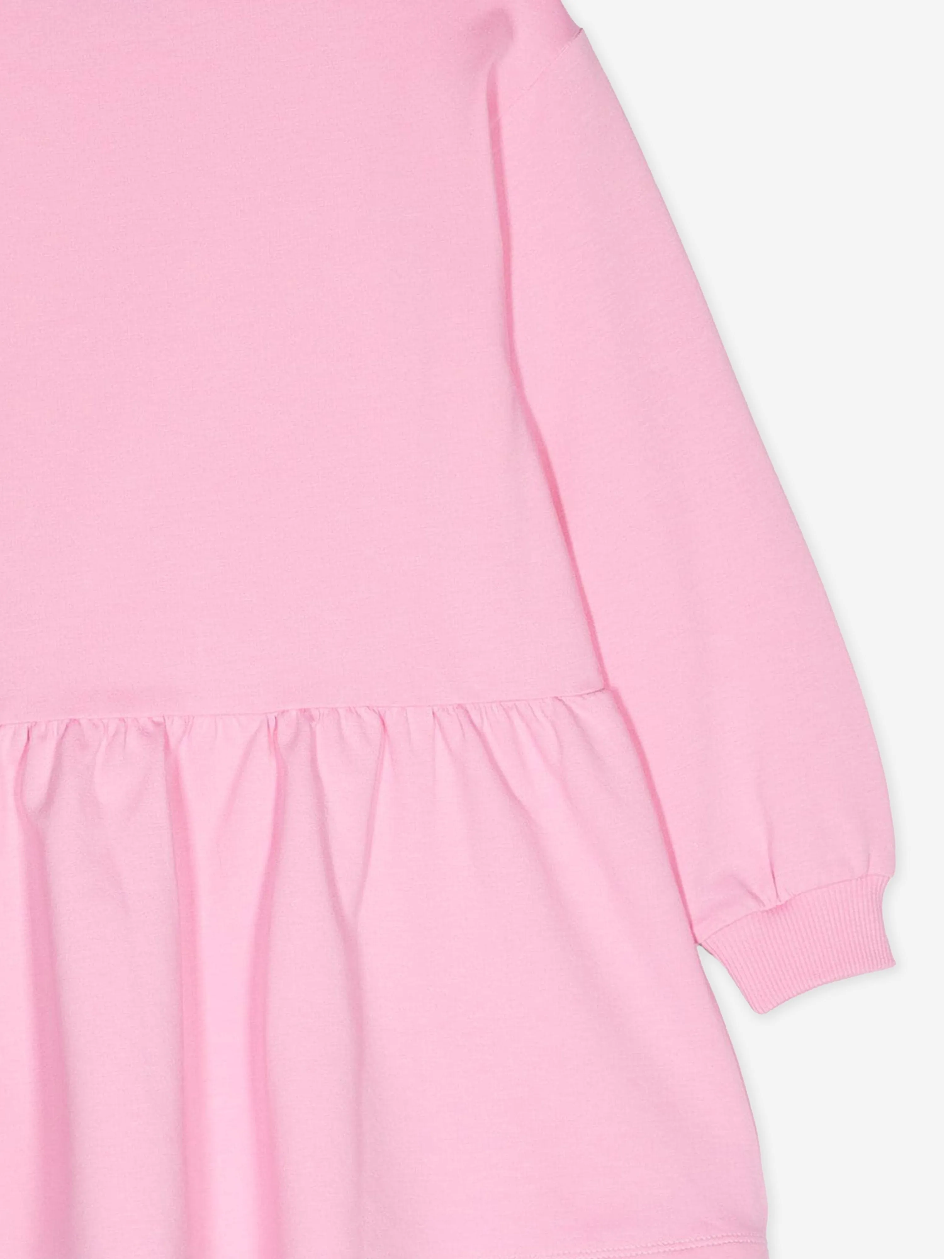 Moschino Girls Teddy Bear Logo Sweater Dress in Pink