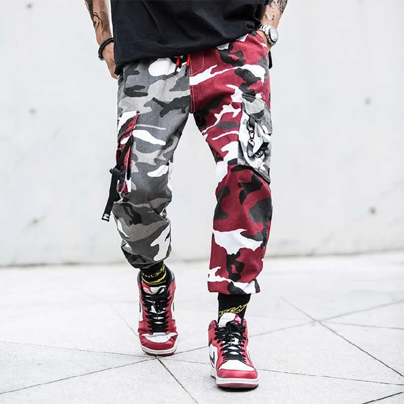 Multicolor Camouflage Hip Hop Style Men Cargo Pants