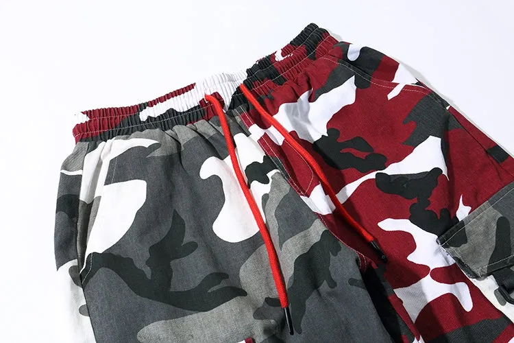 Multicolor Camouflage Hip Hop Style Men Cargo Pants