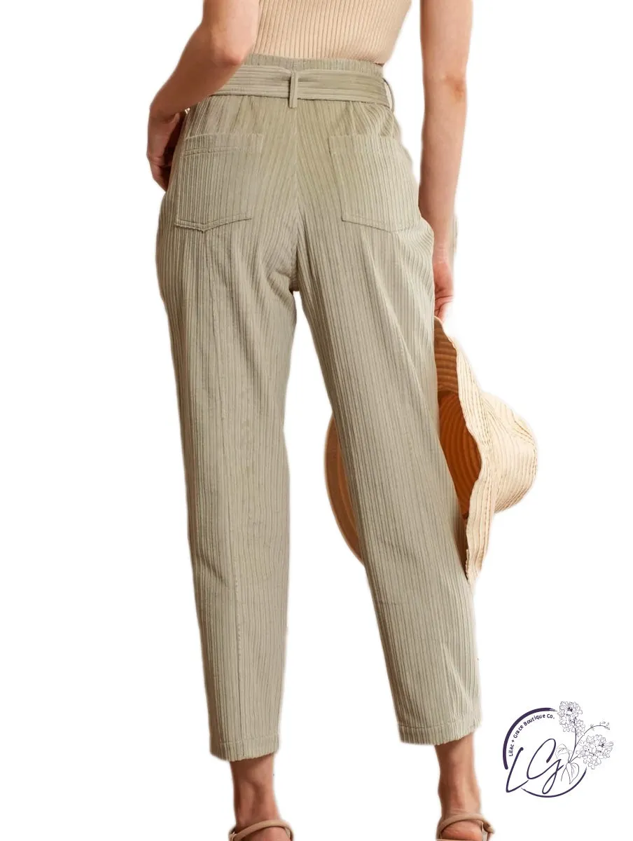 Never Go Without Corduroy High-Rise Pants