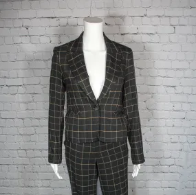 NEW! Milo Jacket in Black with Tan Windowpane Check by Drew