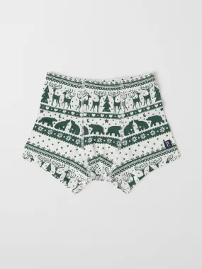 Nordic Reindeer Boys Boxers