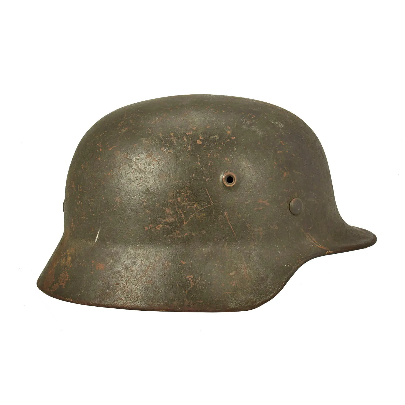 Original German WWII Named Army Heer M40 Single Decal Steel Helmet with Size 59 Liner - SE66