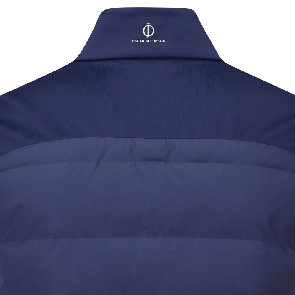 Oscar Jacobson Randal Full Zip Padded Gilet - Navy