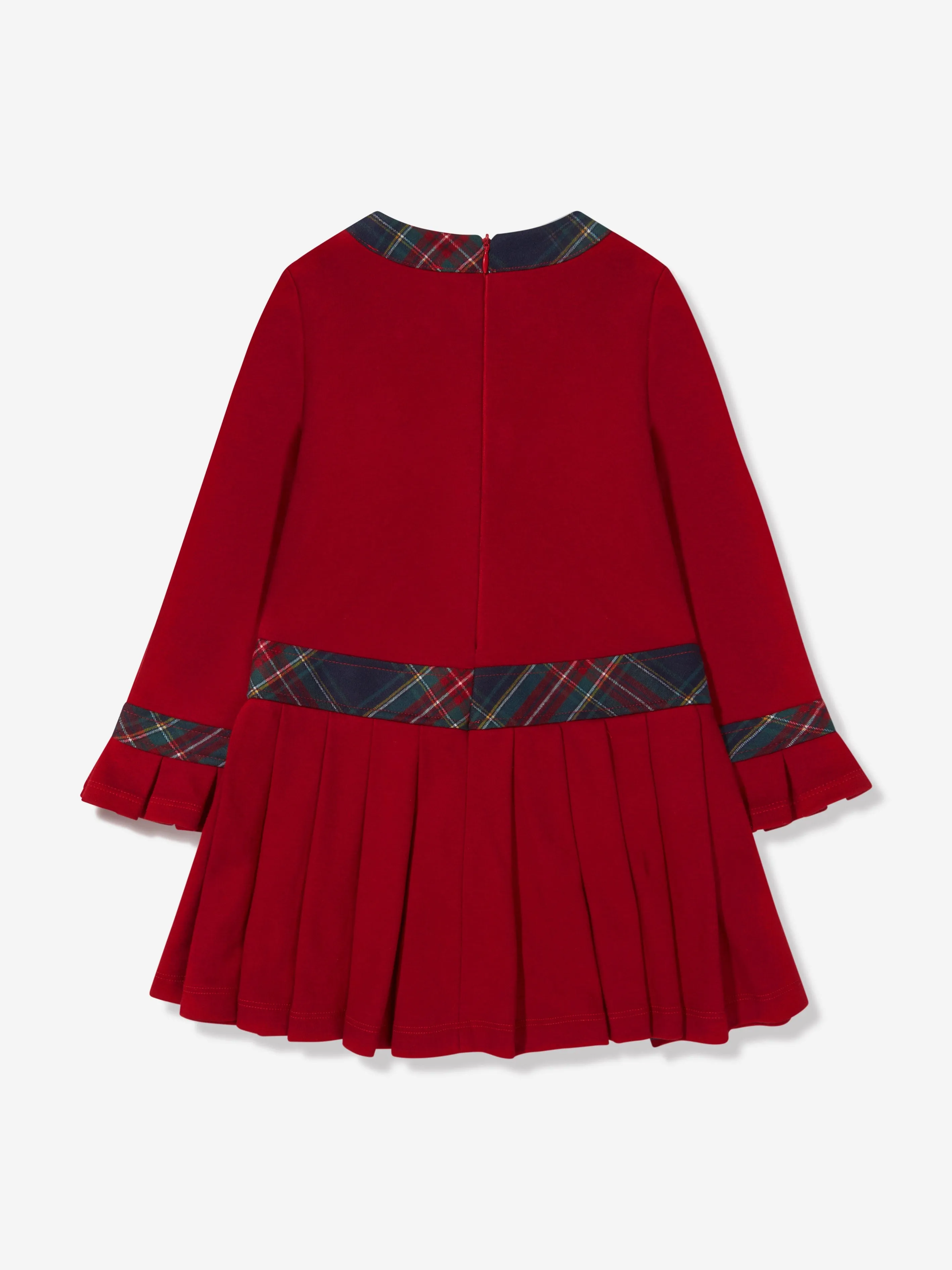 Patachou Girls Long Sleeve Pleated Dress