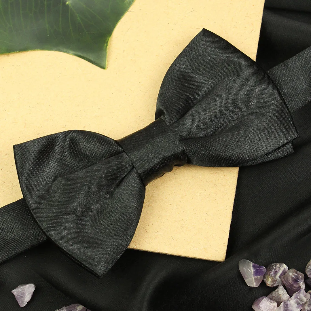 Peluche Essential Black Bow Tie For Men