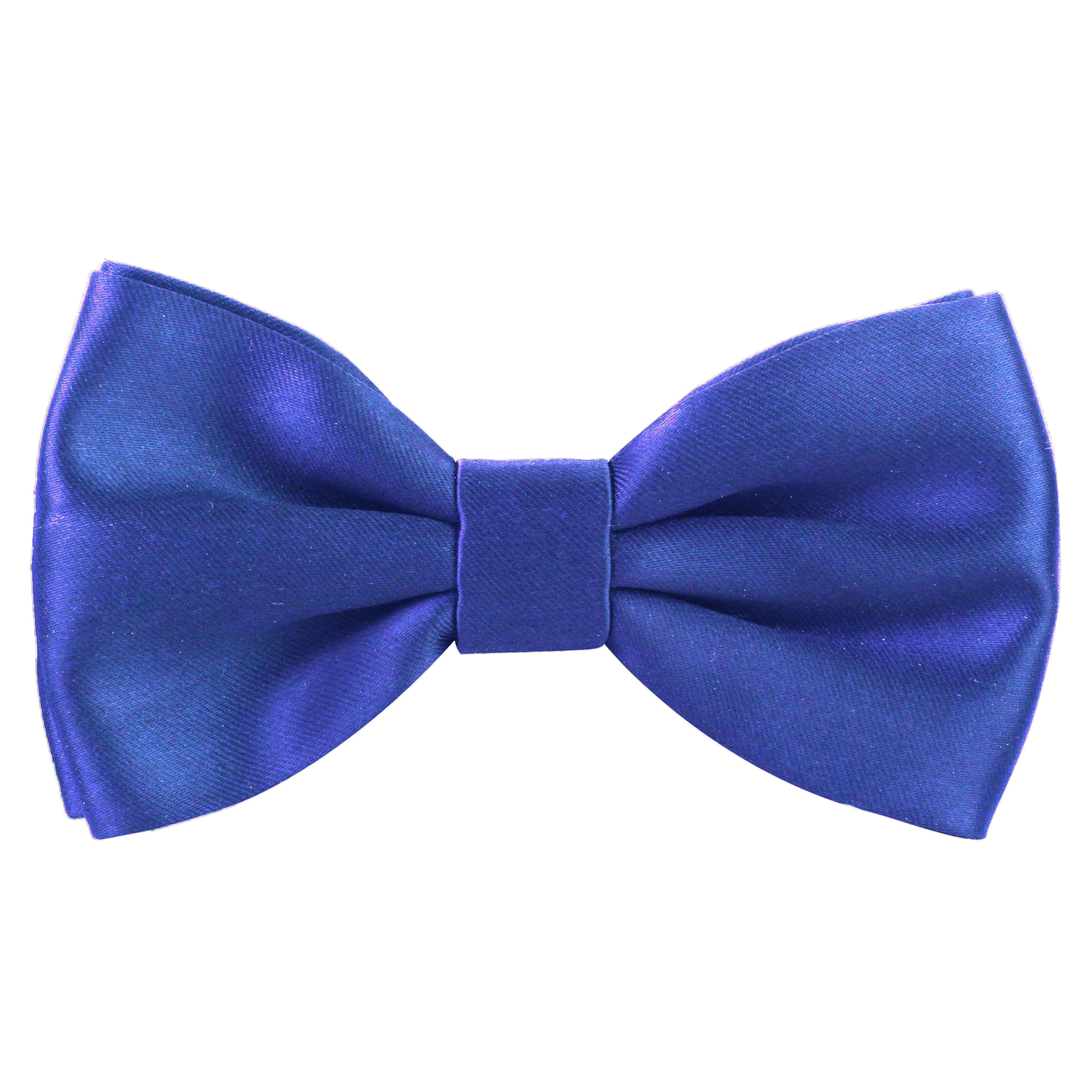 Peluche Essential  Blue Coloured Cotton Bow Tie For Men