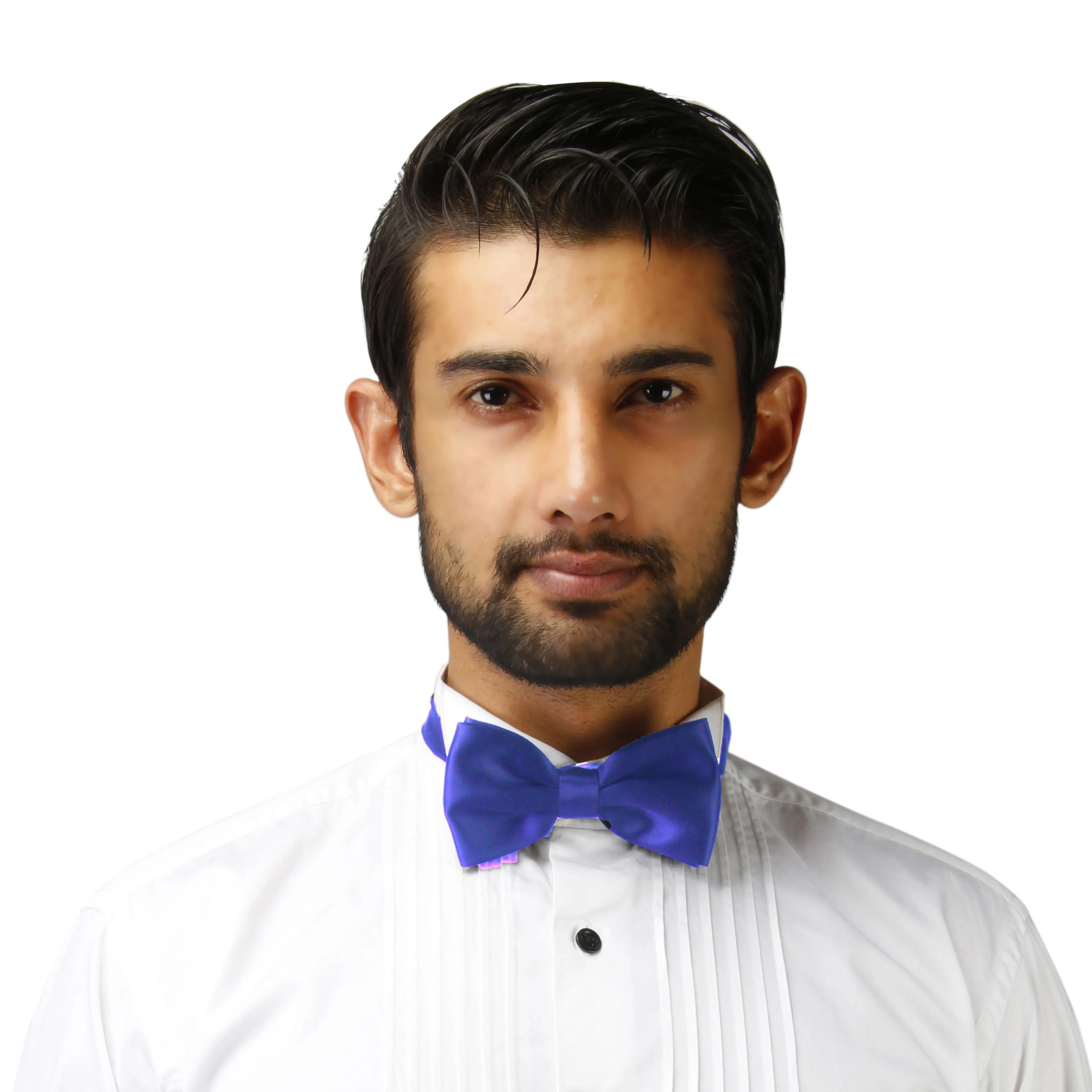 Peluche Essential  Blue Coloured Cotton Bow Tie For Men