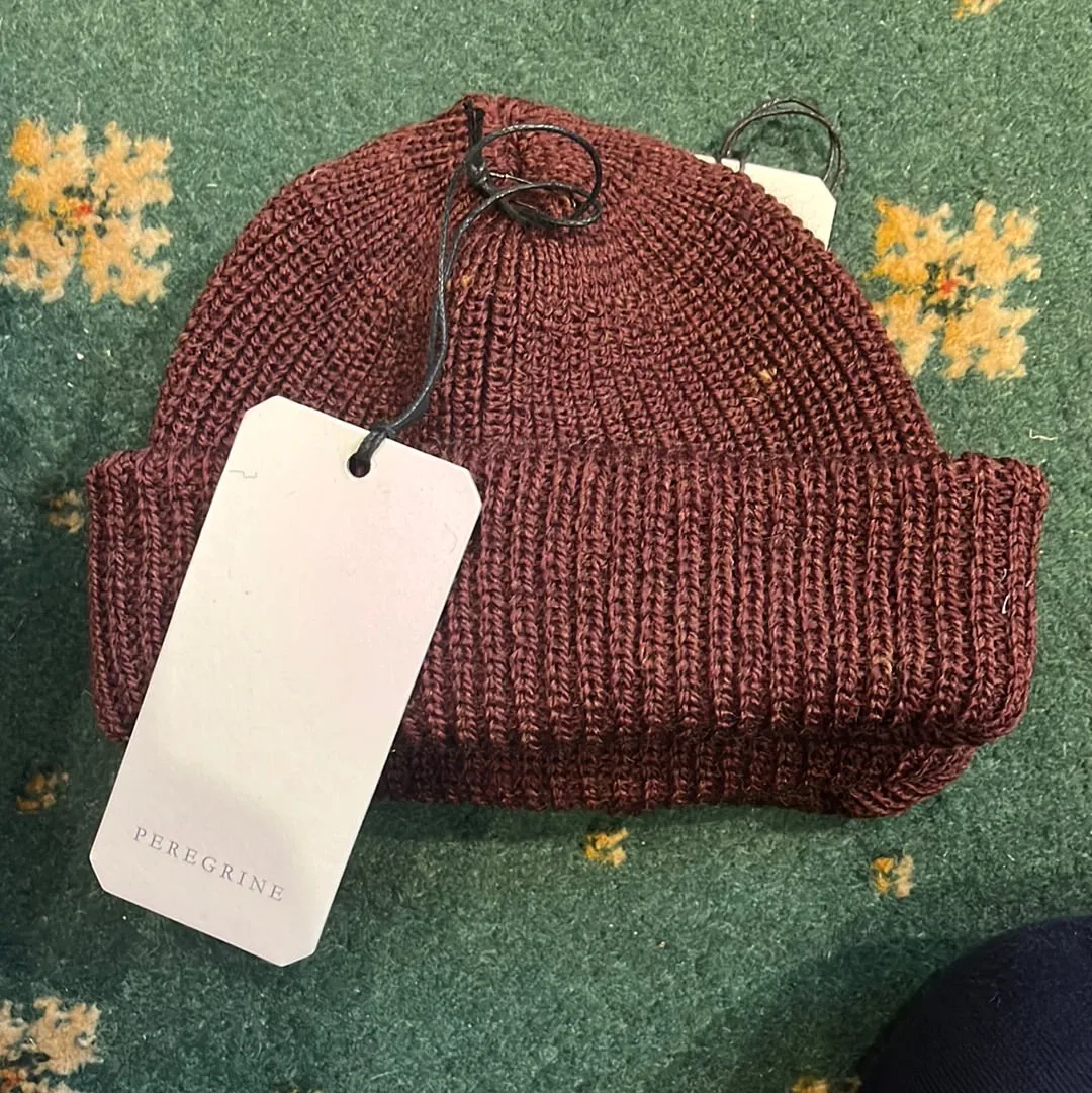 PEREGRINE - Porter Ribbed Beanie - Merino Wool - Shiraz