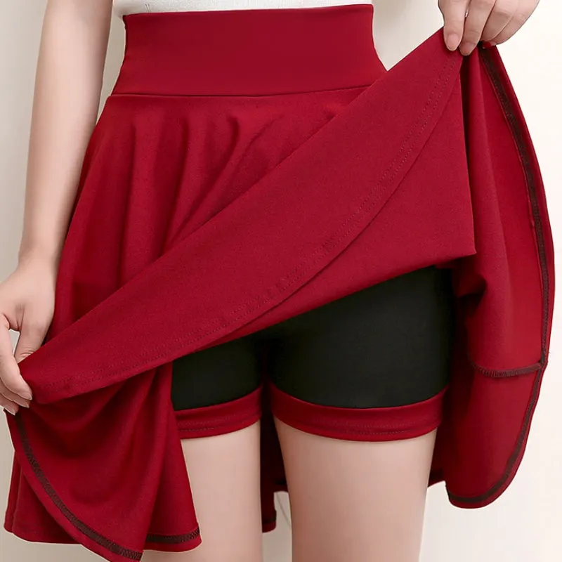 Pleated Skirts with Shorts for Dancing and Exercise