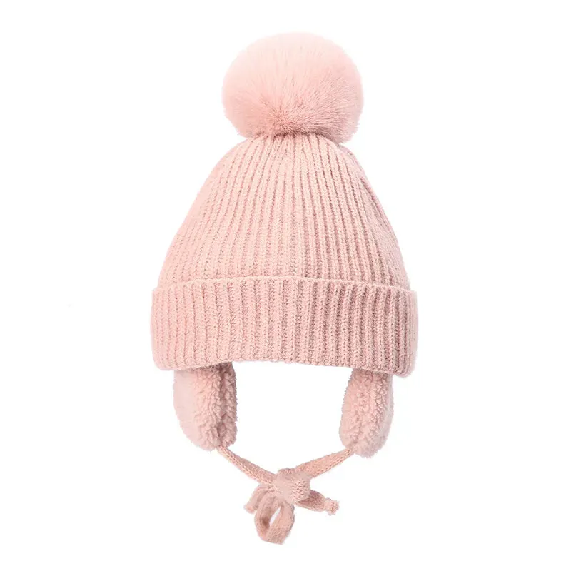 Polar Pompom Knitted Hat