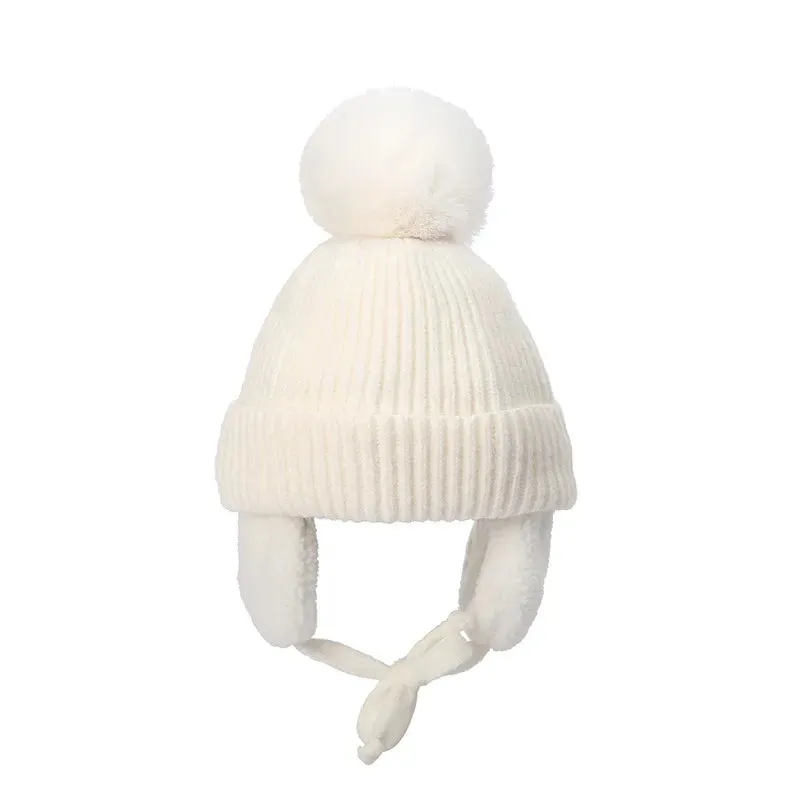 Polar Pompom Knitted Hat