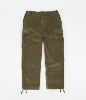 Pop Trading Company Corduroy Cargo Pants - Hunting Green