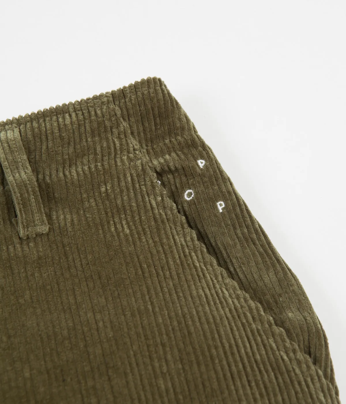 Pop Trading Company Corduroy Cargo Pants - Hunting Green