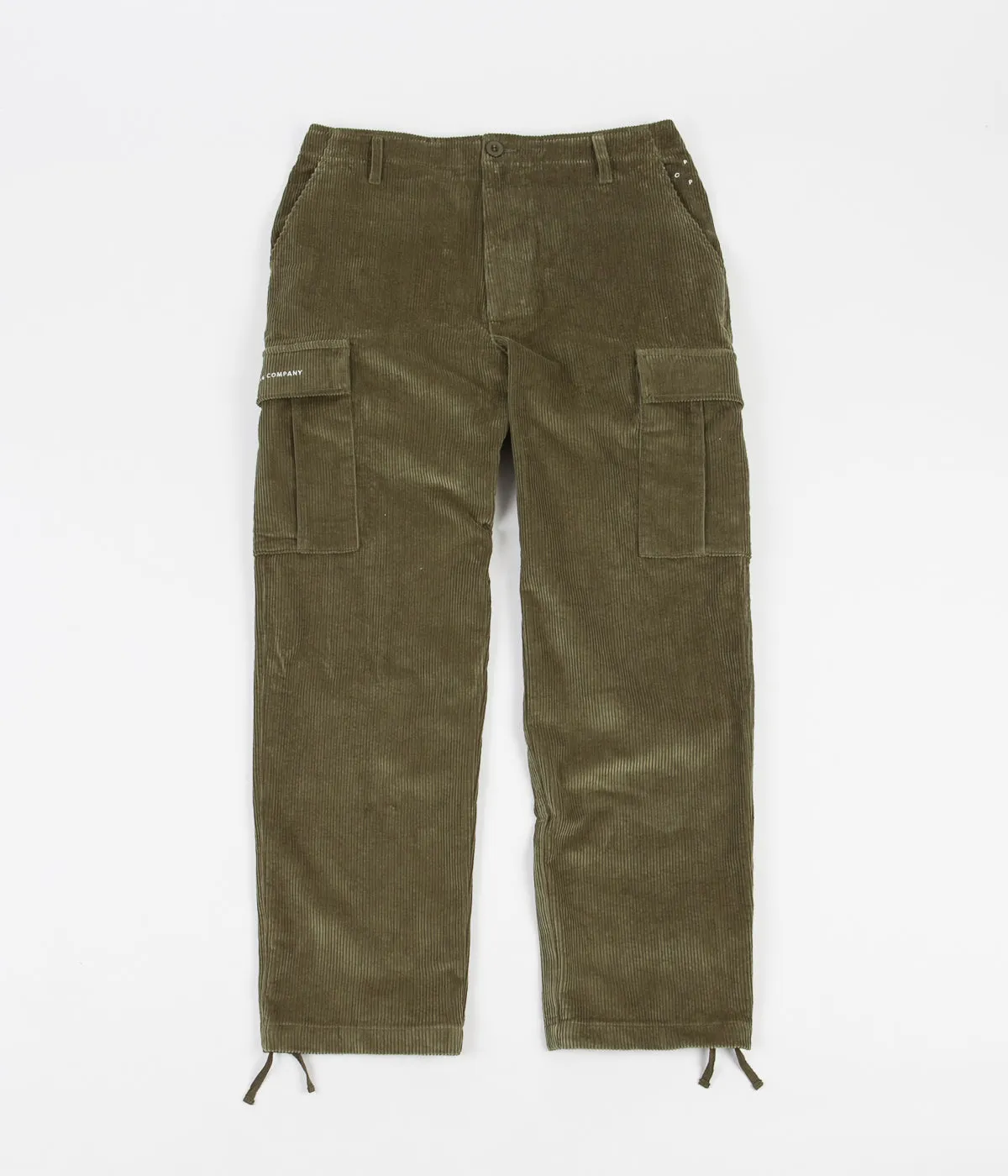 Pop Trading Company Corduroy Cargo Pants - Hunting Green