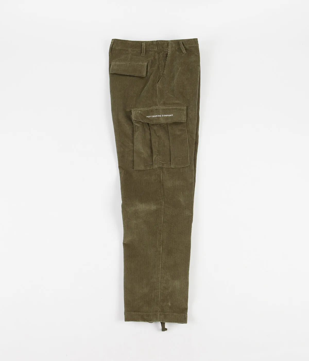 Pop Trading Company Corduroy Cargo Pants - Hunting Green