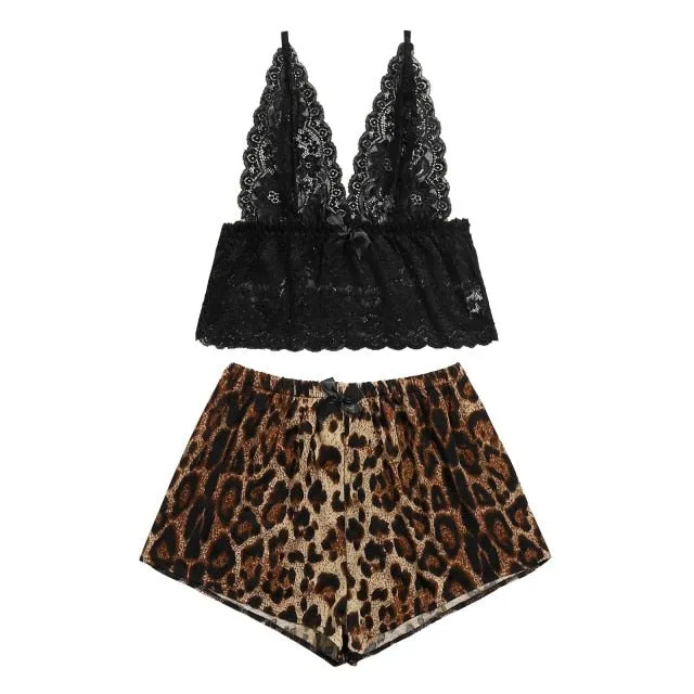 "Celeste" Leopard Lounge Set