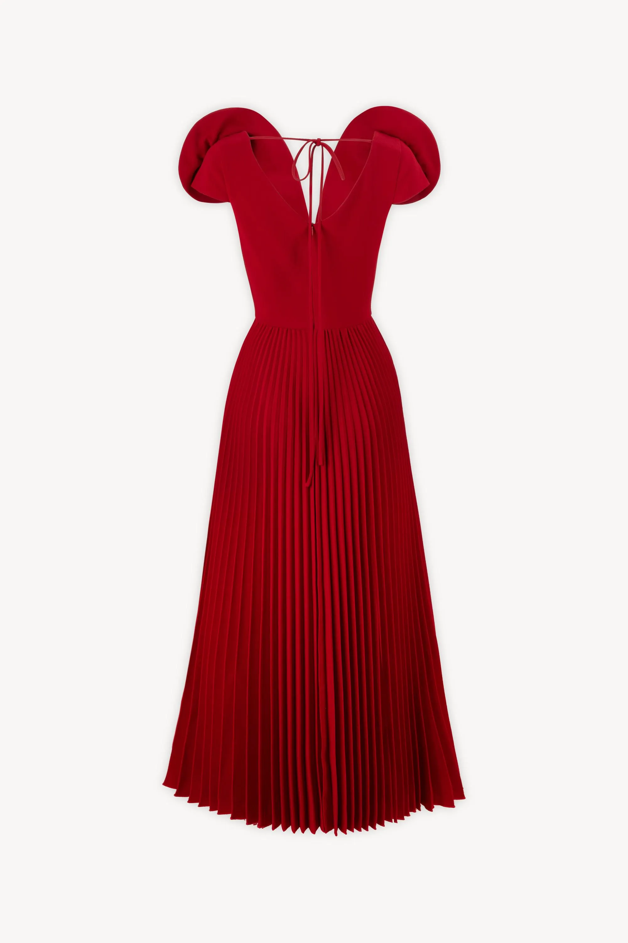 RHAPSODY Pleated Midi Dress