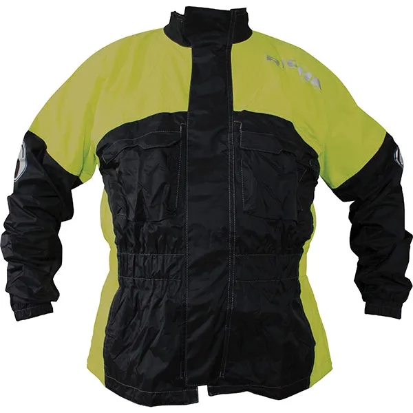 Richa Rain Waterproof Warrior Jacket - Black / Fluo