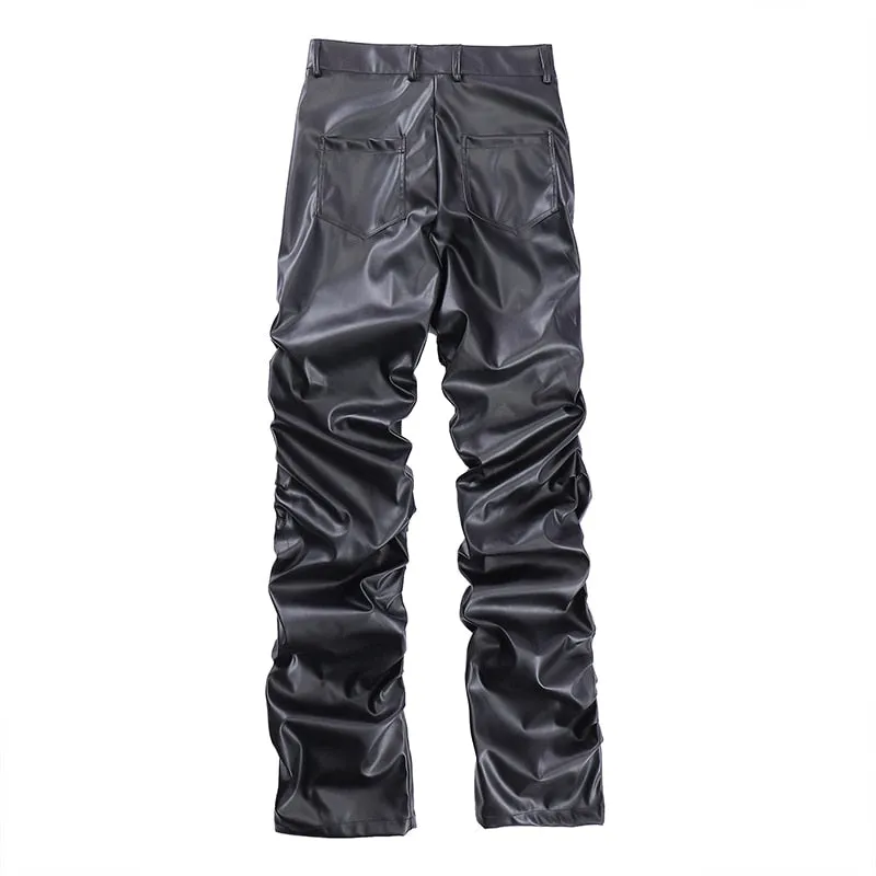 Ruffle Obsidian Straight Pants