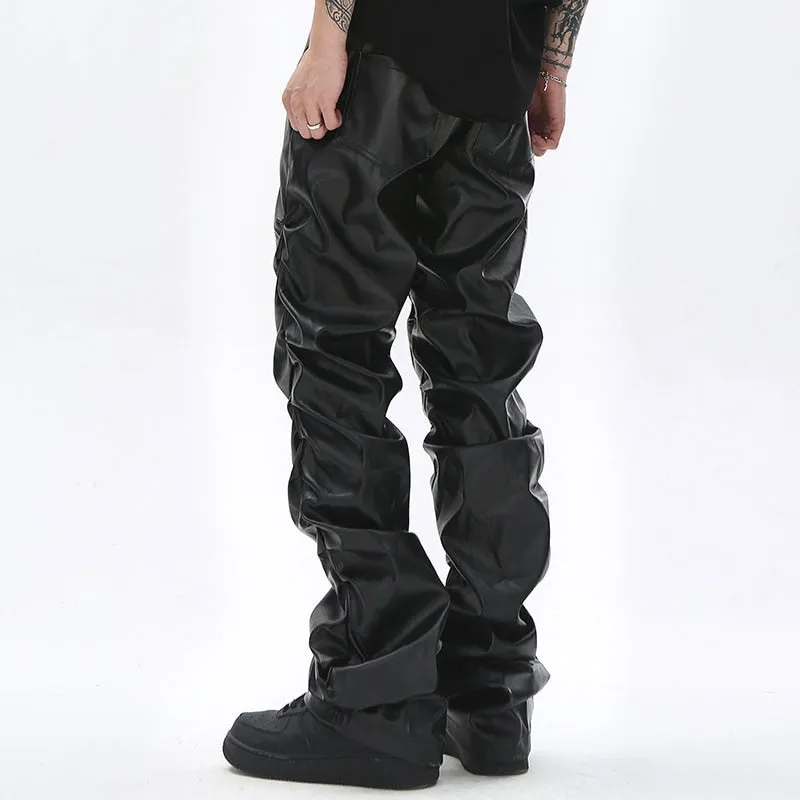 Ruffle Obsidian Straight Pants