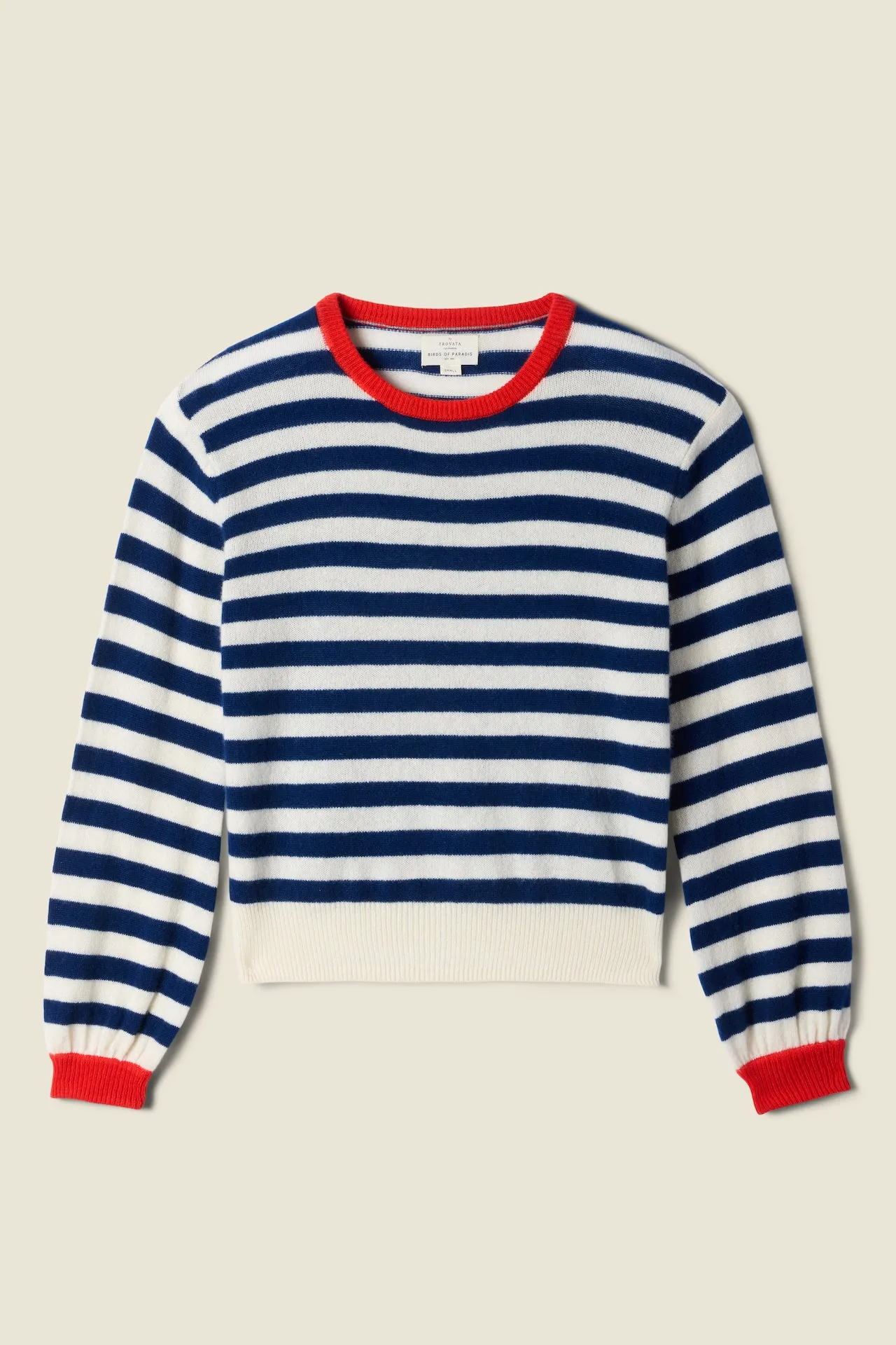 Ryann Sweater Navy Stripe With Red