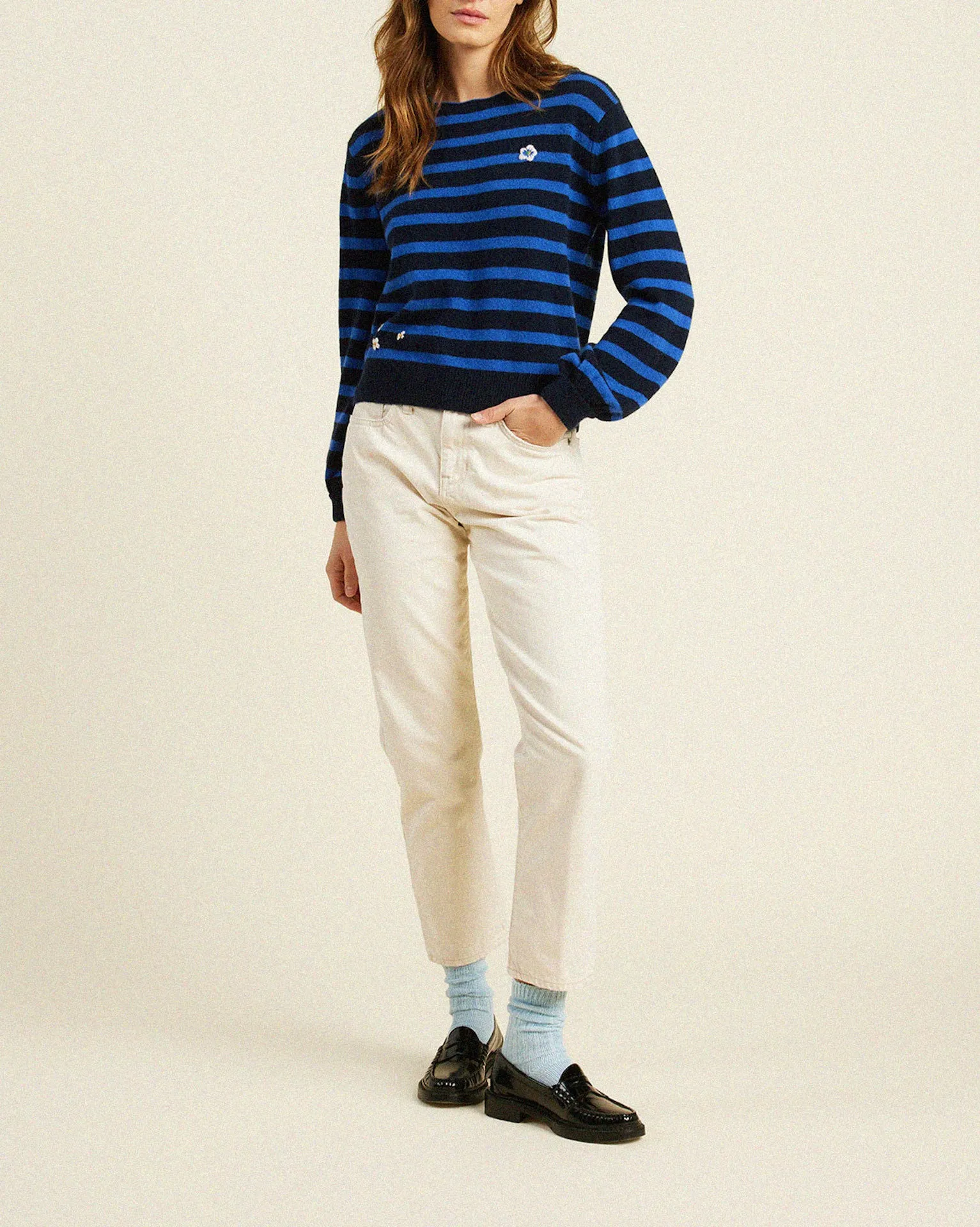 Ryann Sweater Navy/Blue Stripe