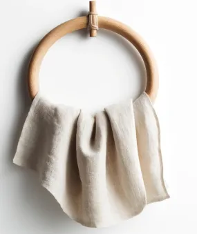 SAMPLE SALE<br>Ecru Linen Teething Ring