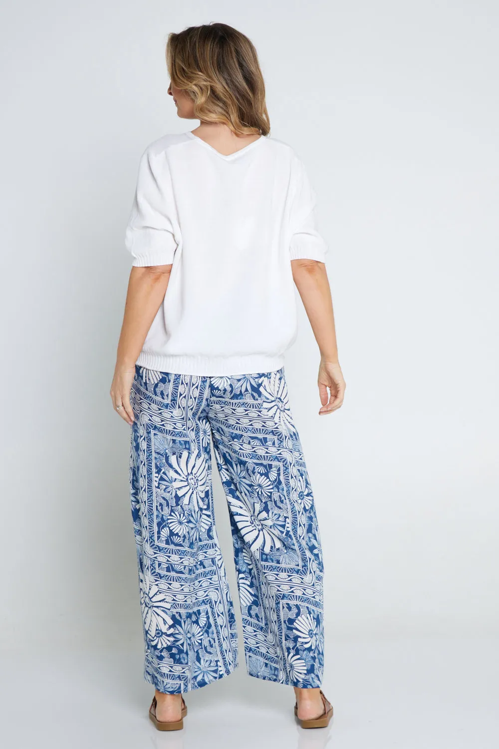 Saskia Pants - Seaside Floral