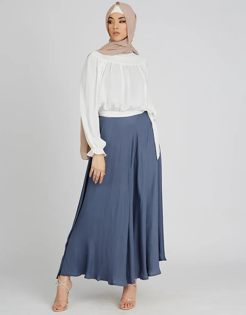 Satin A Line Skirt