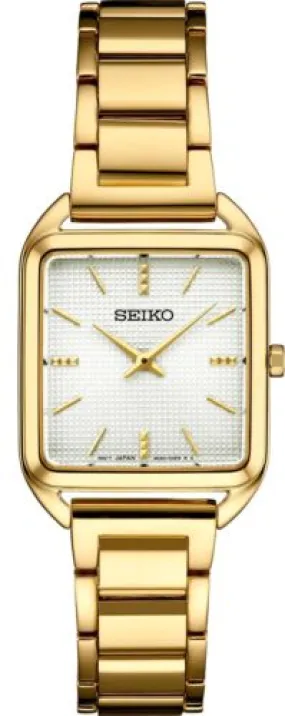 Seiko Ladies Essential Quartz Watch with a Silver Dial