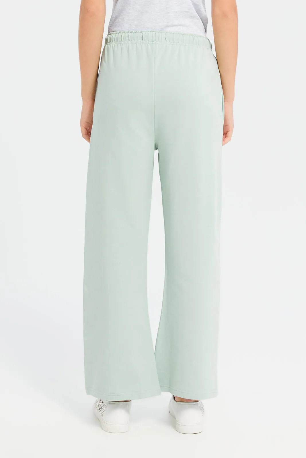 Senior Girls Mint Wide Leg Fit Pants