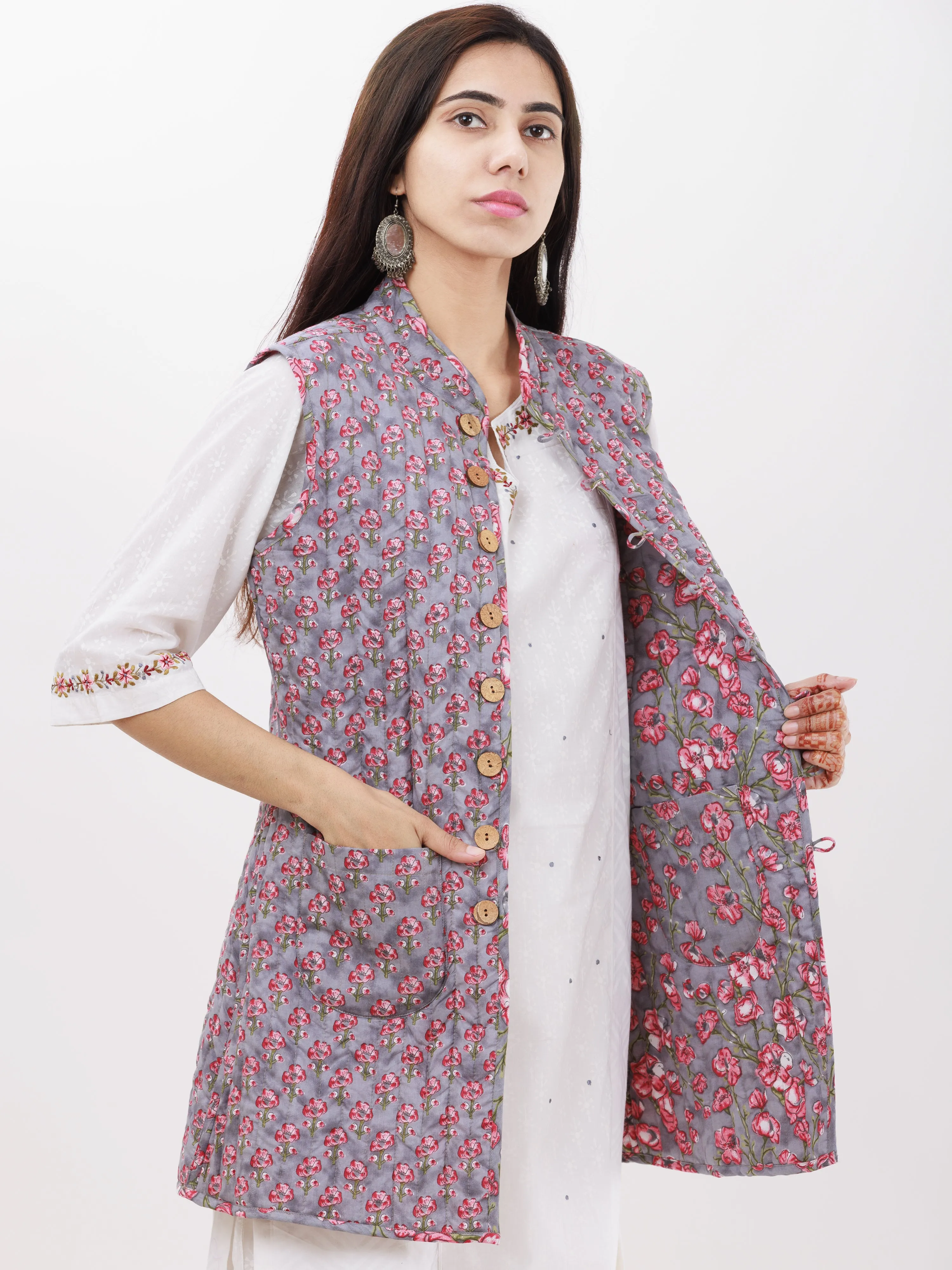 Shishir Anaysa Quilted Reversible Sleeveless Jacket