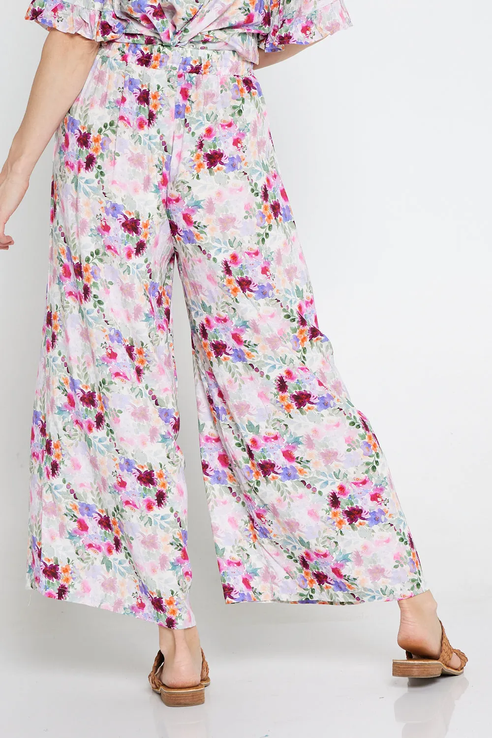 Solene Pants - Fern Floral