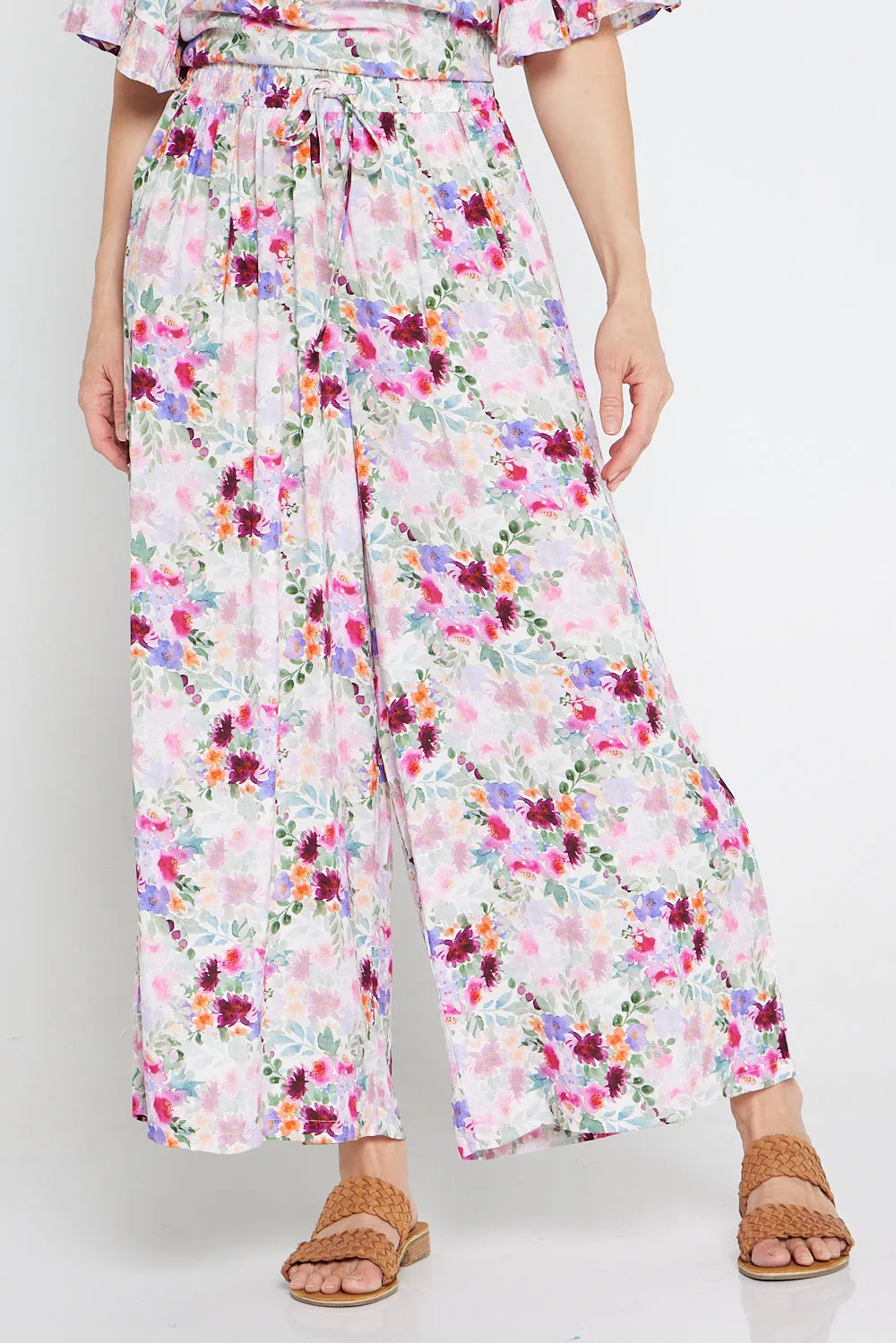 Solene Pants - Fern Floral