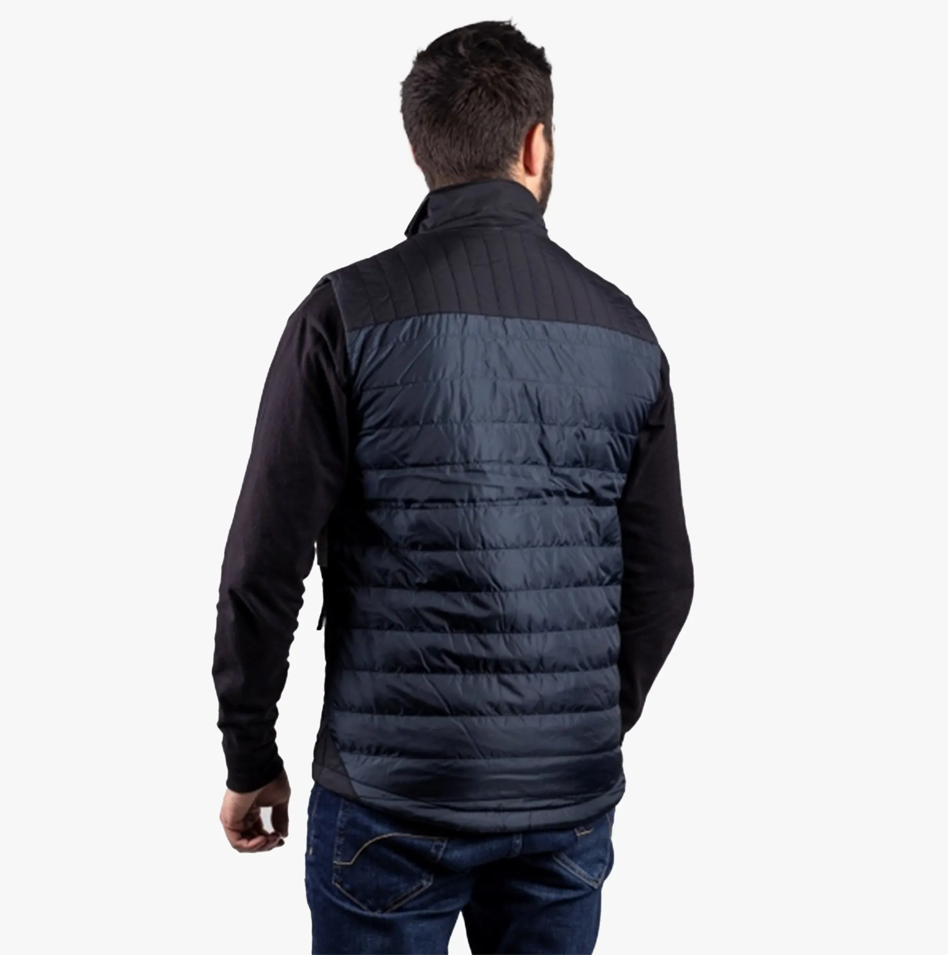 SQUALL Mens Polyester Vest Body Warmer Dark Blue