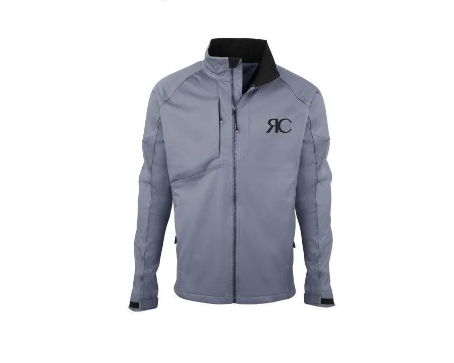 Steel Gray Mens Zipper Front Jacket - The Aspen