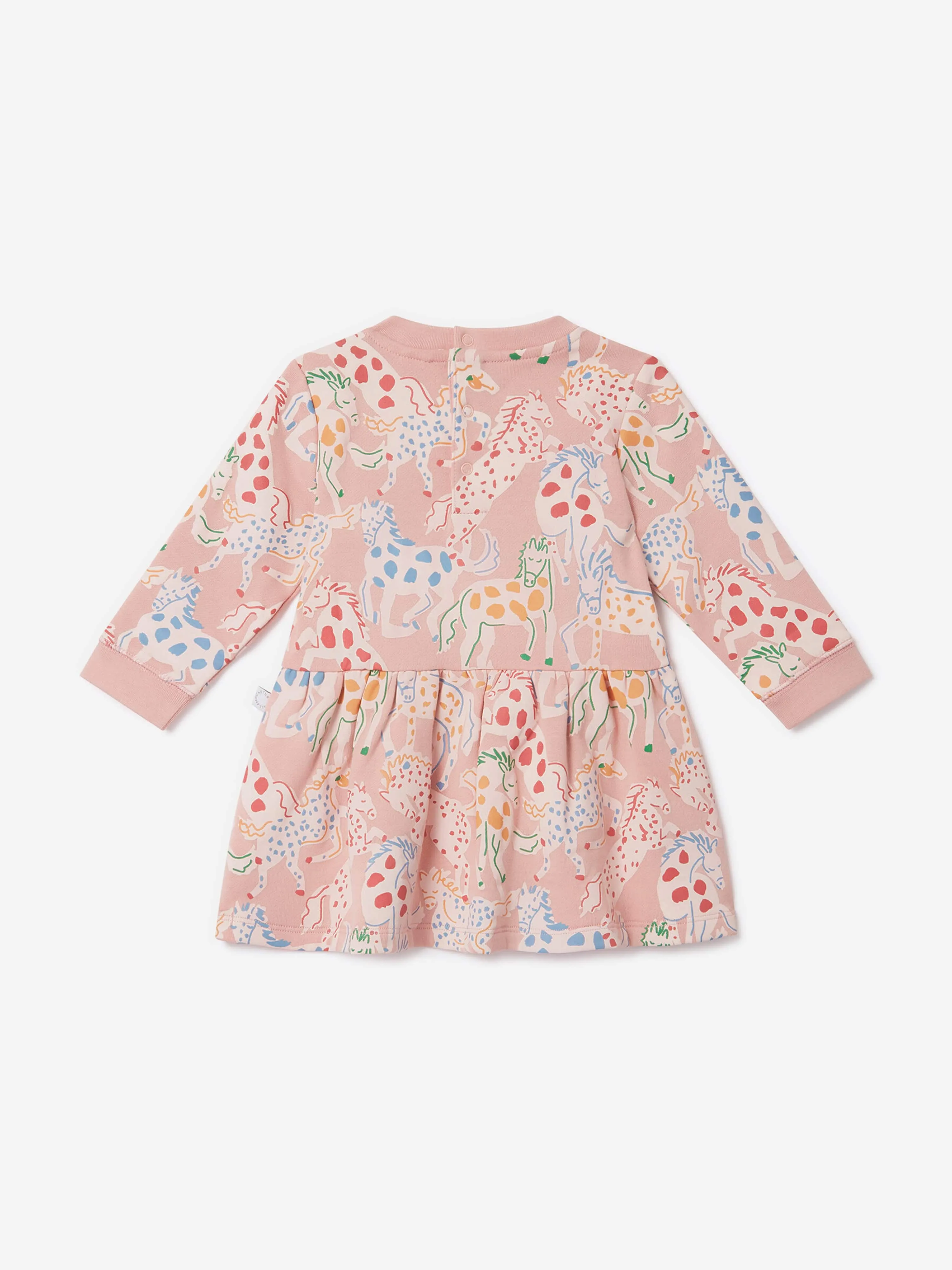 Stella McCartney Baby Girls Horse Sweater Dress in Pink