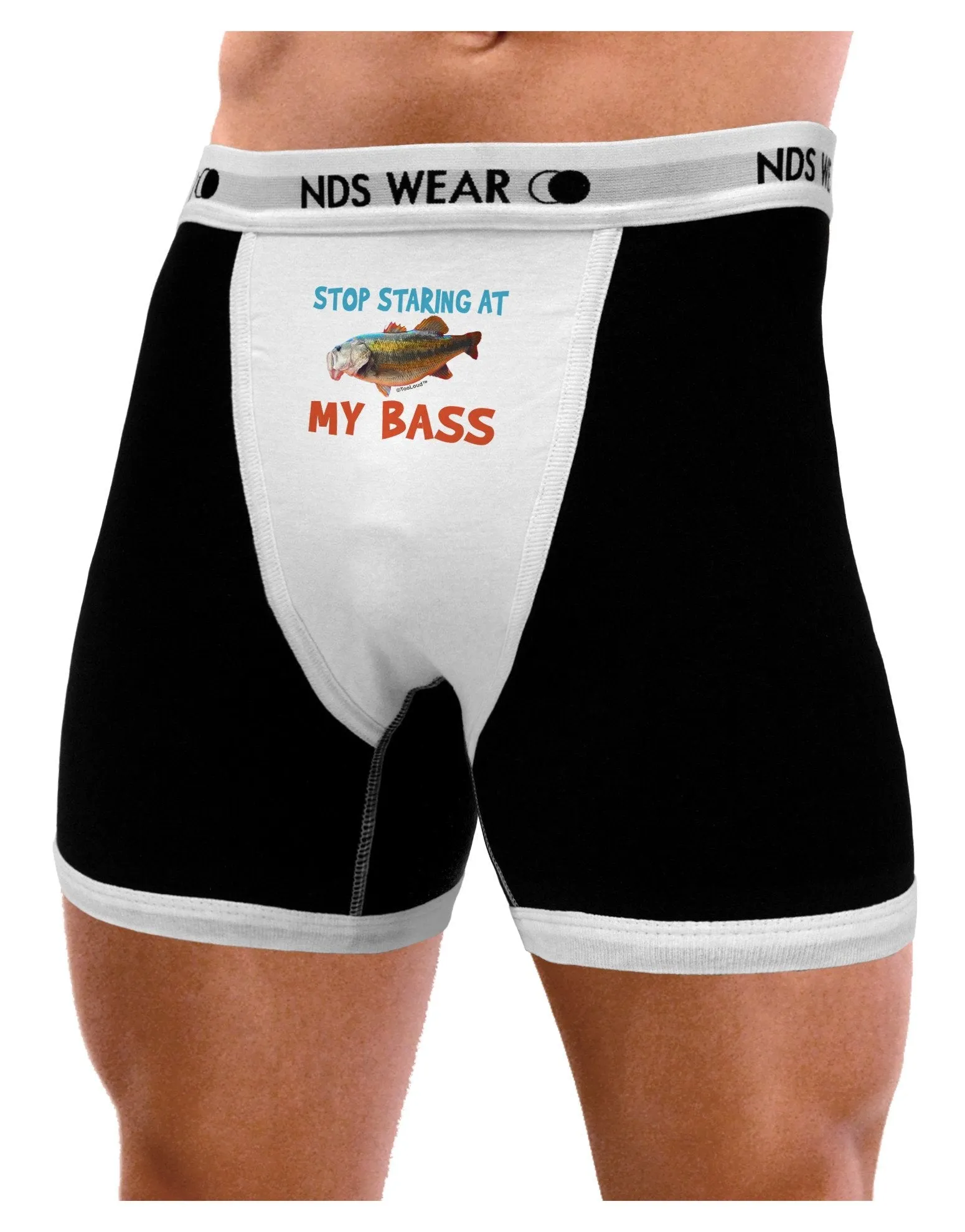 Stop Staring At My Bass Mens Boxer Brief Underwear