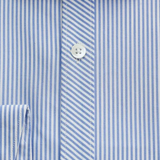 Striped Blue Cotton Shirt